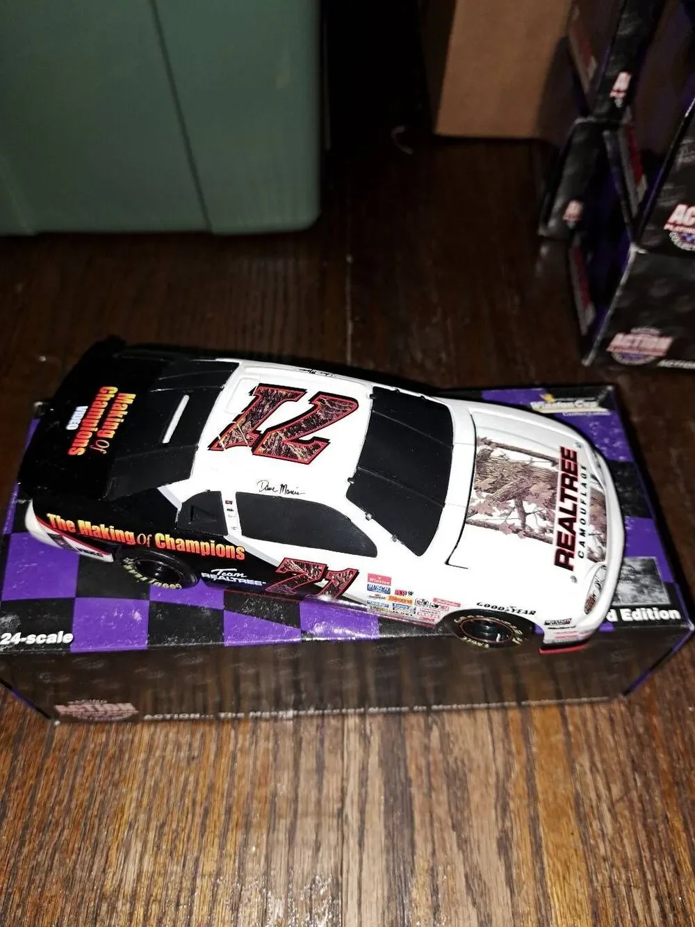 Vintage 96 Action Platinum Collectibles Dave Marcis Die Cast Nascar Race Car